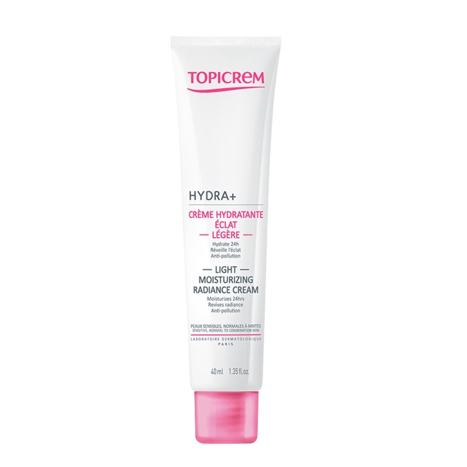 Topicrem - Hydra+ Radiance Moist Crema Ligera - 40 ml - Crema Facial.