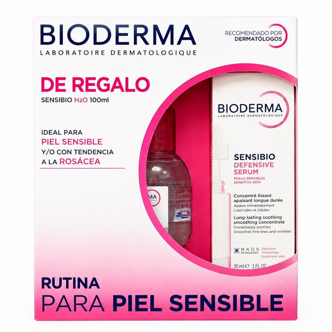 Bioderma – Kit Sensibio Defensive Serum + Sensibio H2O – 30 + 100 ml.