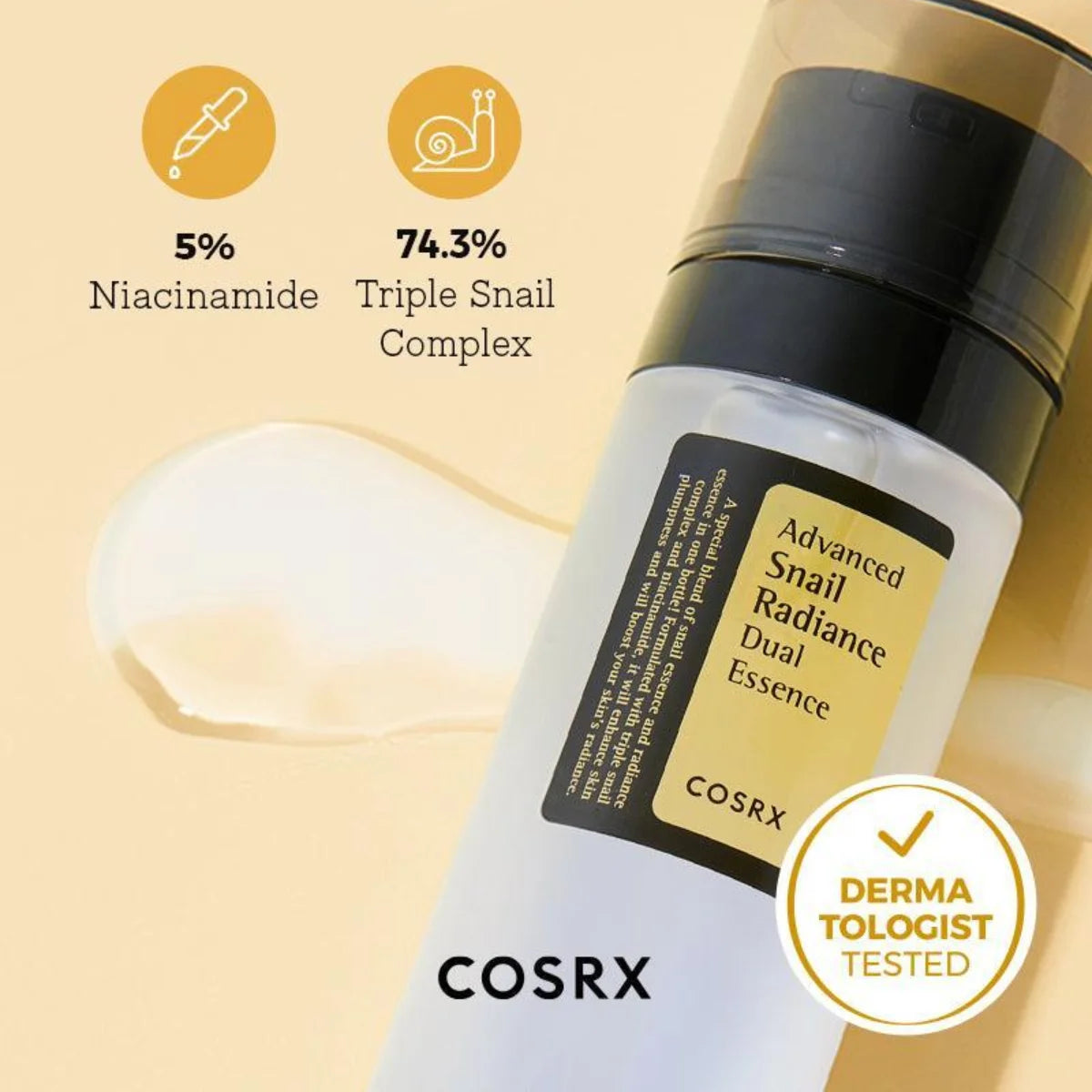 Cosrx – Advanced Snail Radiance Dual Essence – 80 ml.
