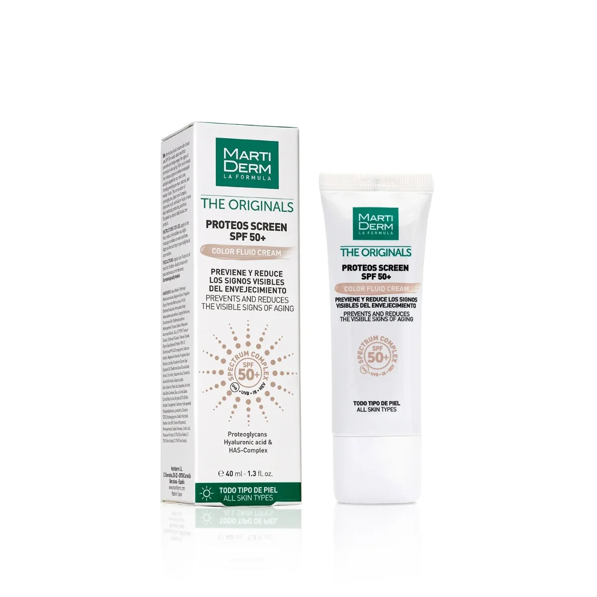 Martiderm - The Originals Proteos Screen SPF 50+ Con Color - 40 ml.
