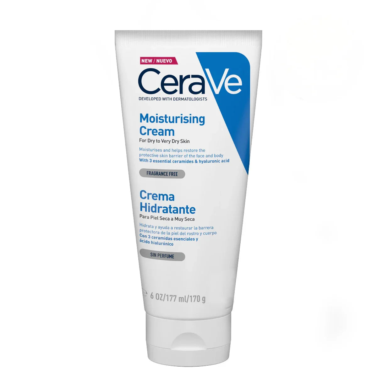 CeraVe - Crema Hidratante Facial Y Corporal – 170 ml.