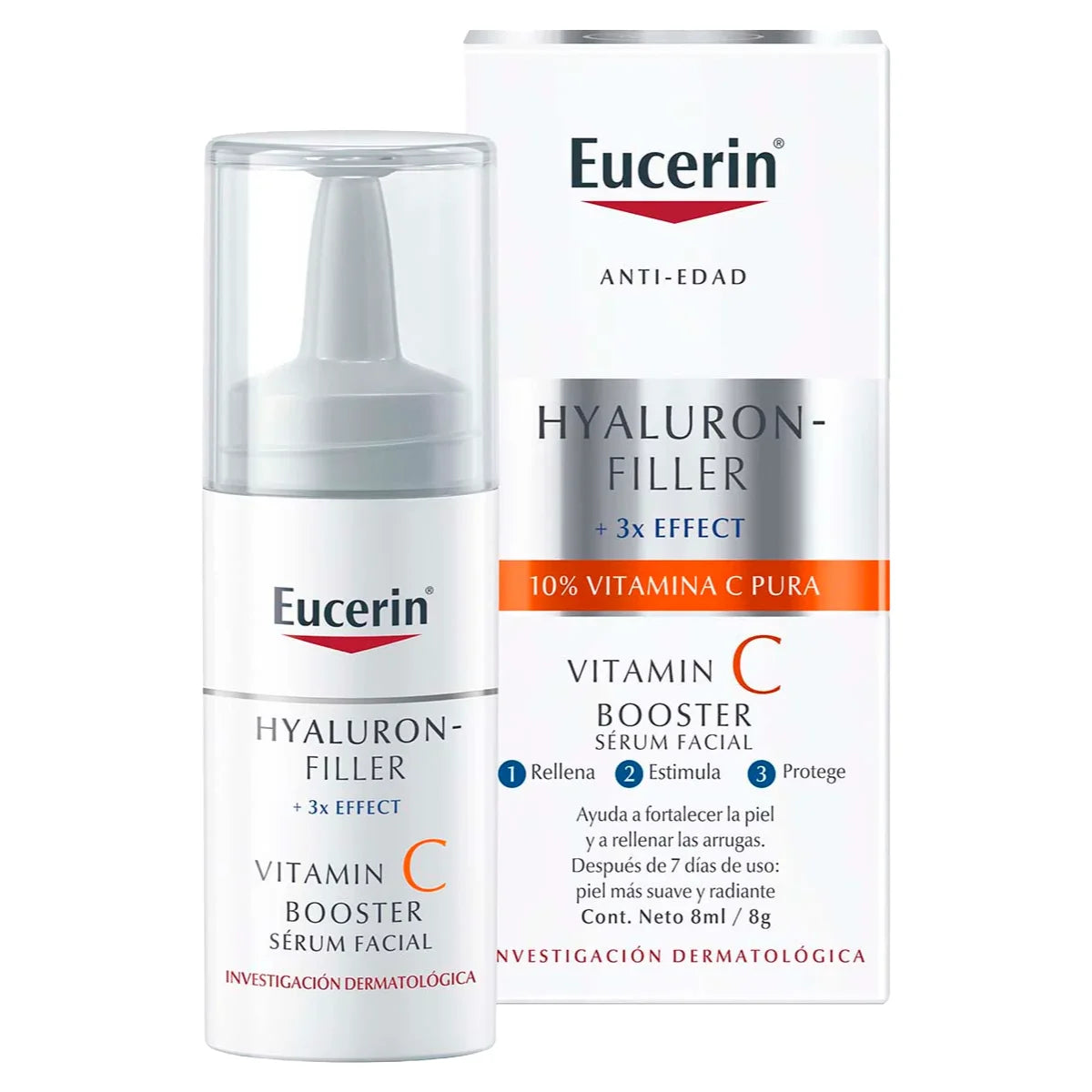 Eucerin - Booster Anti Edad Facial Hyaluron-Filler Vitamina C – 8 ml.