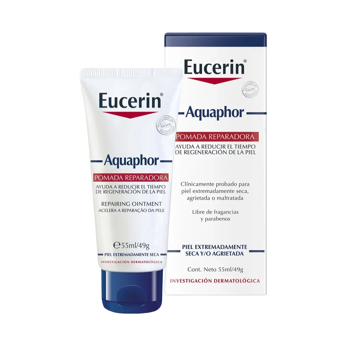 Eucerin - Aquaphor Pomada Reparadora - 55 ml Tubo.