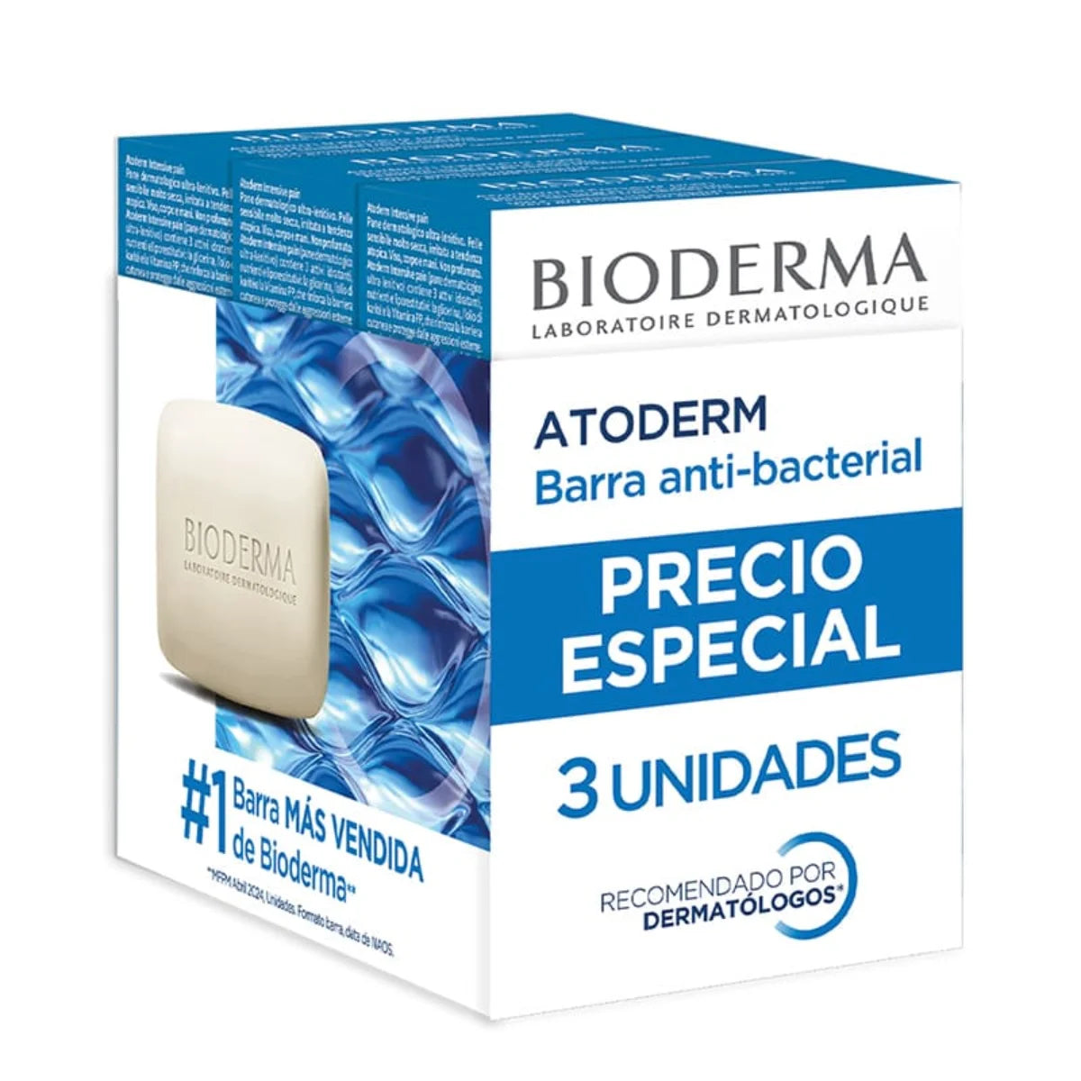 Bioderma – Atoderm Barra Anti-Bacterial 3 Pack