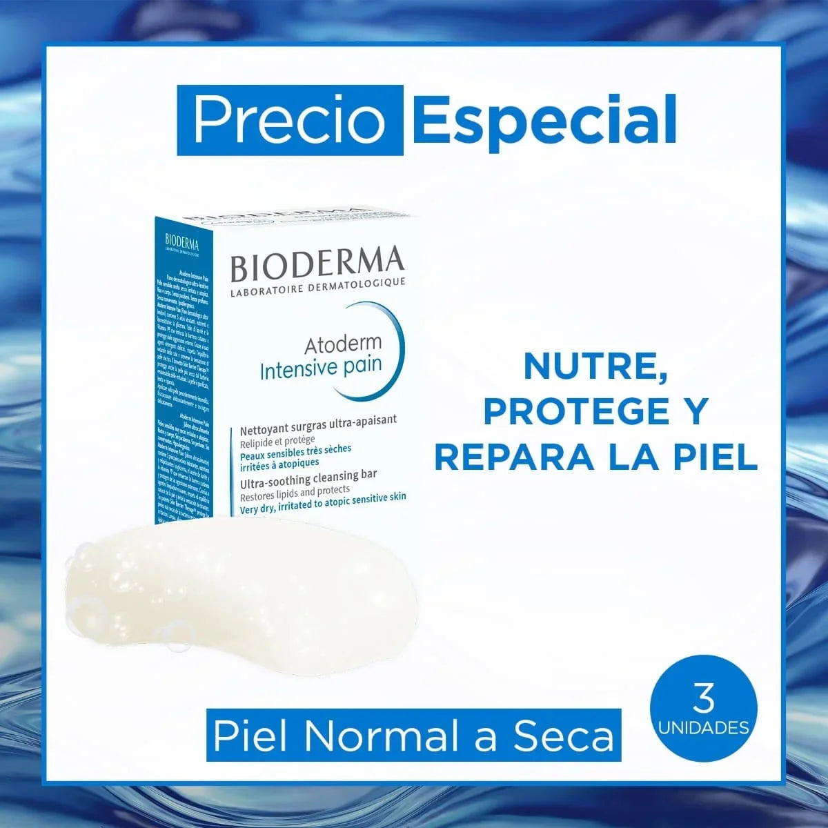 Bioderma – Atoderm Barra Anti-Bacterial 3 Pack