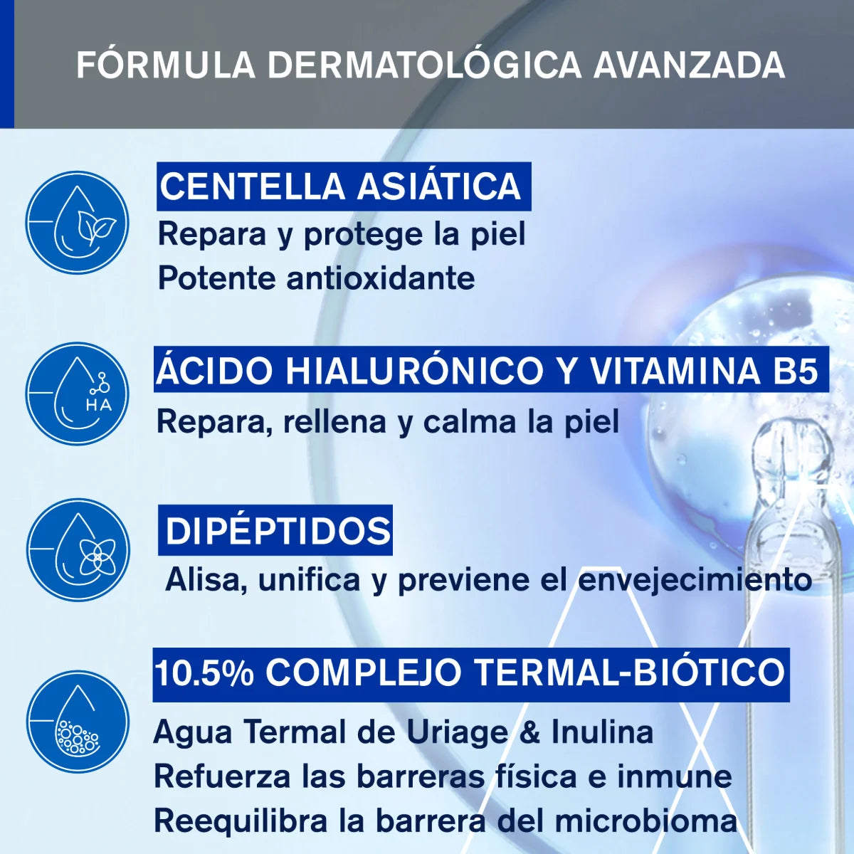 Uriage – Cica-Daily Serum con Centella Asiática, HA y B5 – 30 ml.