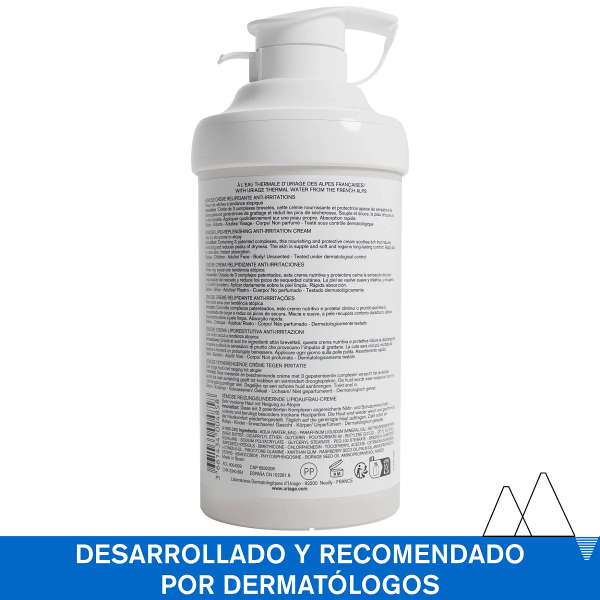 Uriage - Xemose Crema Corporal – 400 ml.