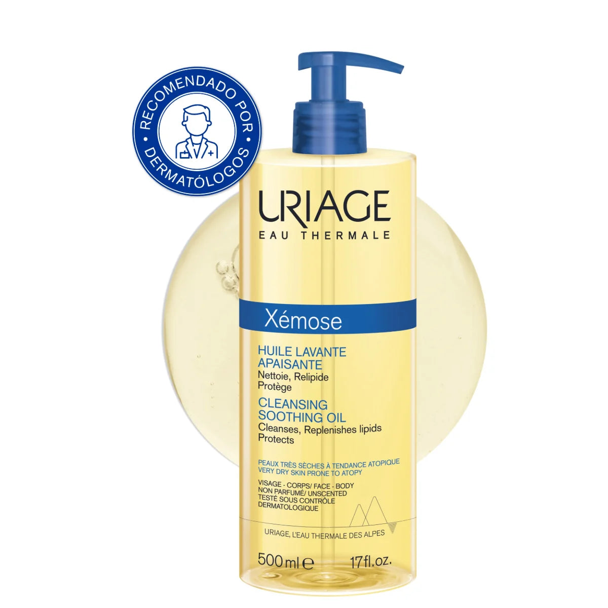 Uriage - Xemose Aceite Limpiador Calmante – 500 ml.