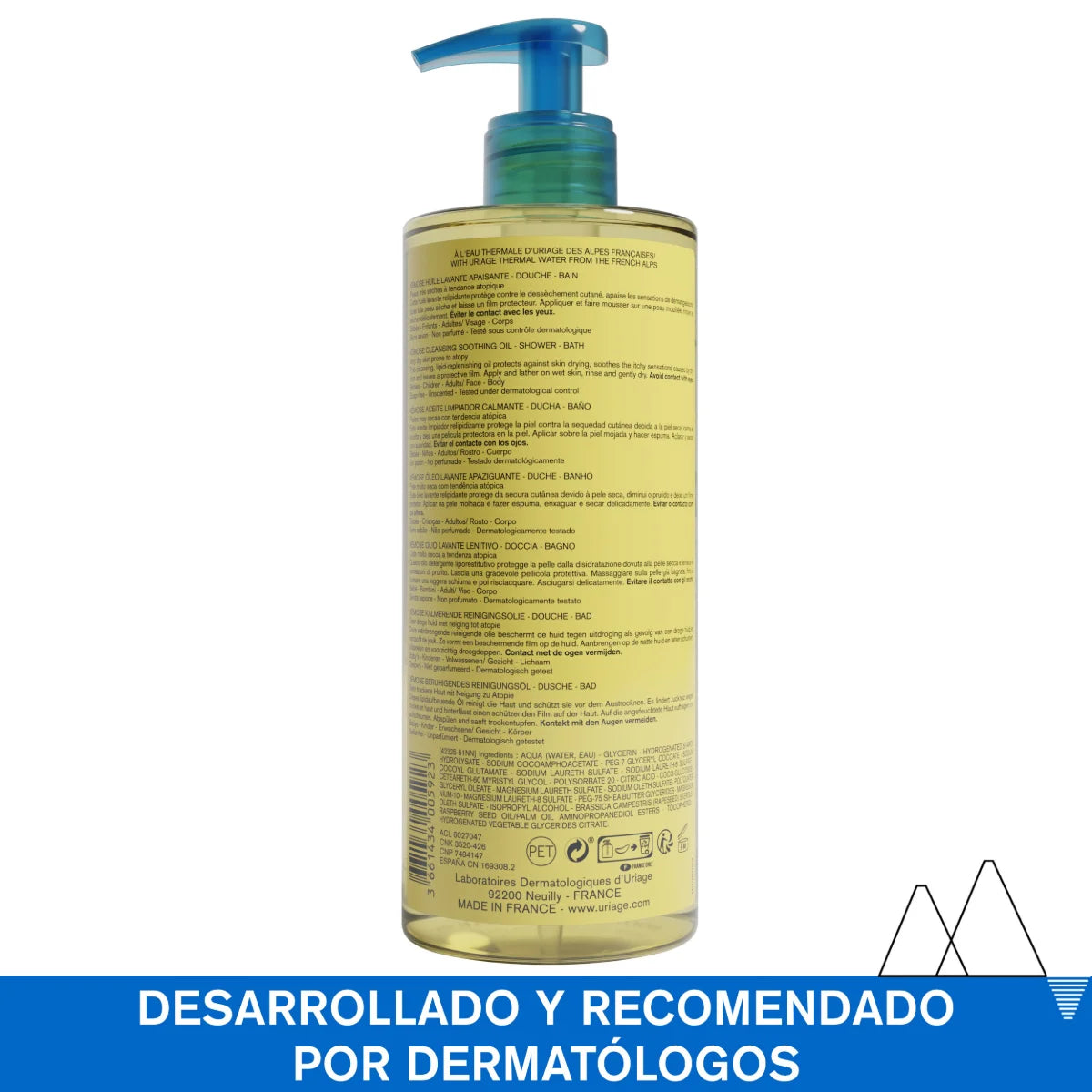 Uriage - Xemose Aceite Limpiador Calmante – 500 ml.