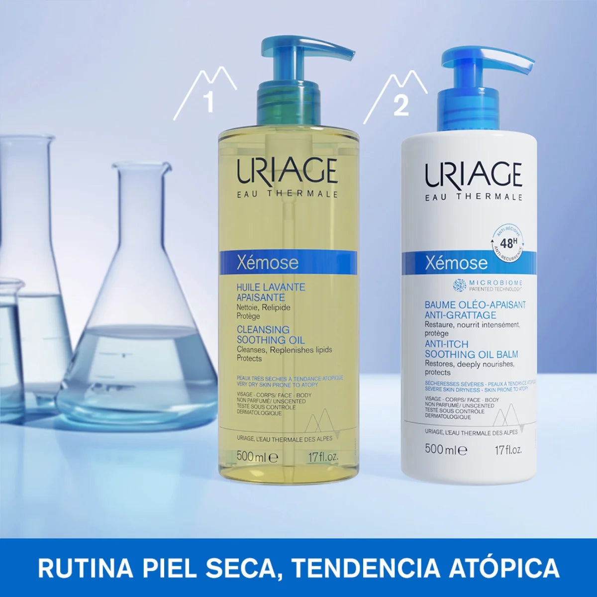 Uriage - Xemose Aceite Limpiador Calmante – 500 ml.
