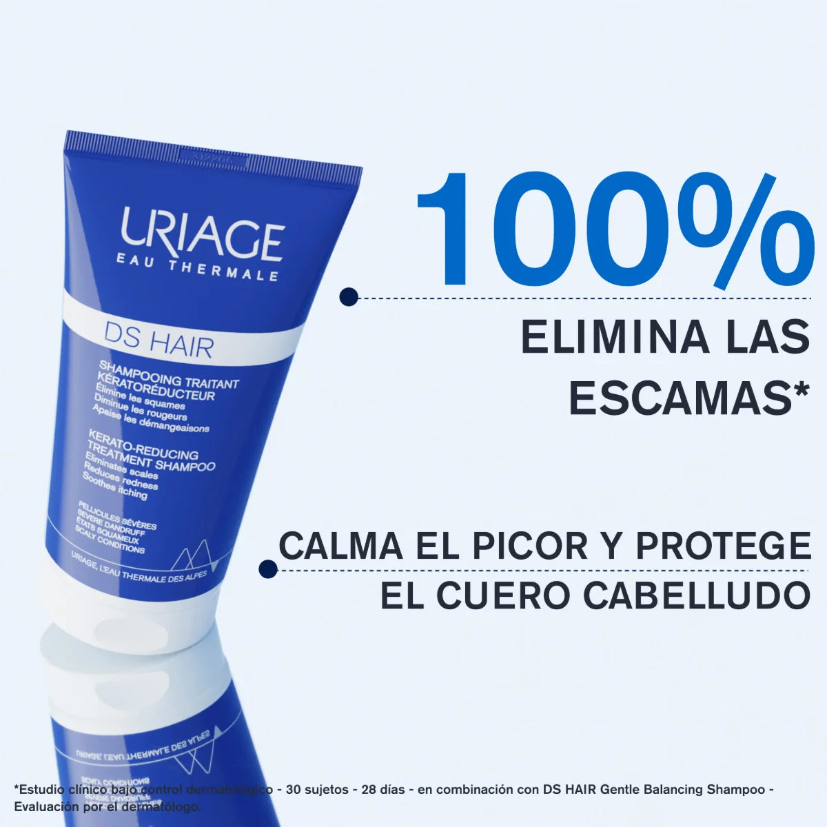 Uriage - DS Shampoo Anticaspa Severa Con Ácido Láctico – 150 ml.
