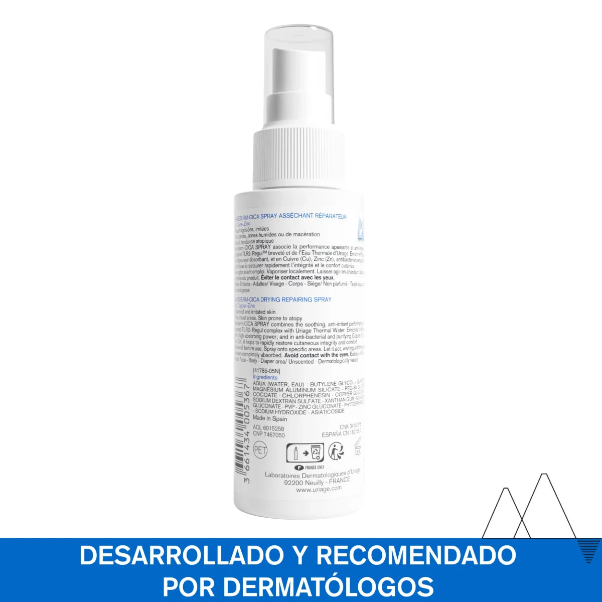 Uriage – Bariederm-Cica Spray Reparador Secante SOS – 100 ml.