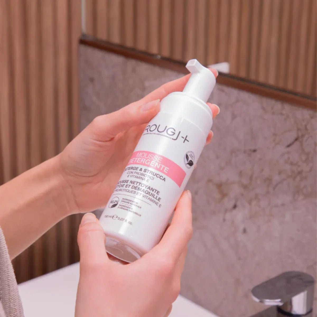 Rougj+ - Mousse Detergente – 150 ml.