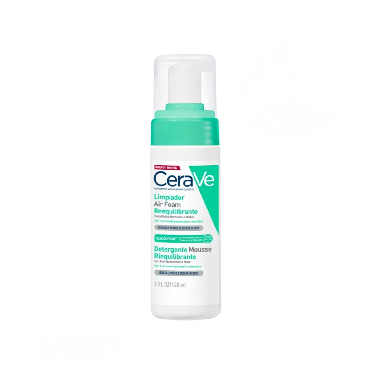 CeraVe – Limpiador Air Foam Reequilibrante – 148 ml.