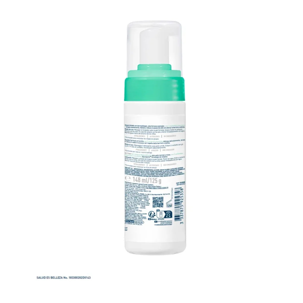 CeraVe – Limpiador Air Foam Reequilibrante – 148 ml.