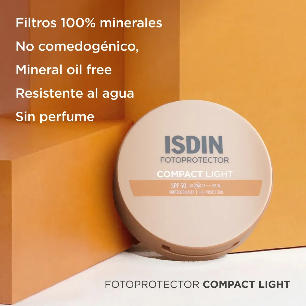 Isdin – Fotoprotector Compact Light SPF50 – 10 g.