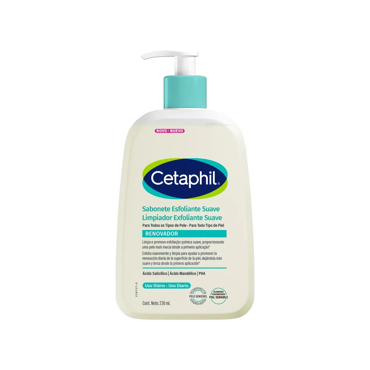 Cetaphil – Limpiador Exfoliante Suave Renovador – 236 ml.