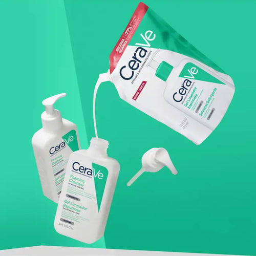 CeraVe – Gel Limpiador Espumoso Refill – 473 ml.