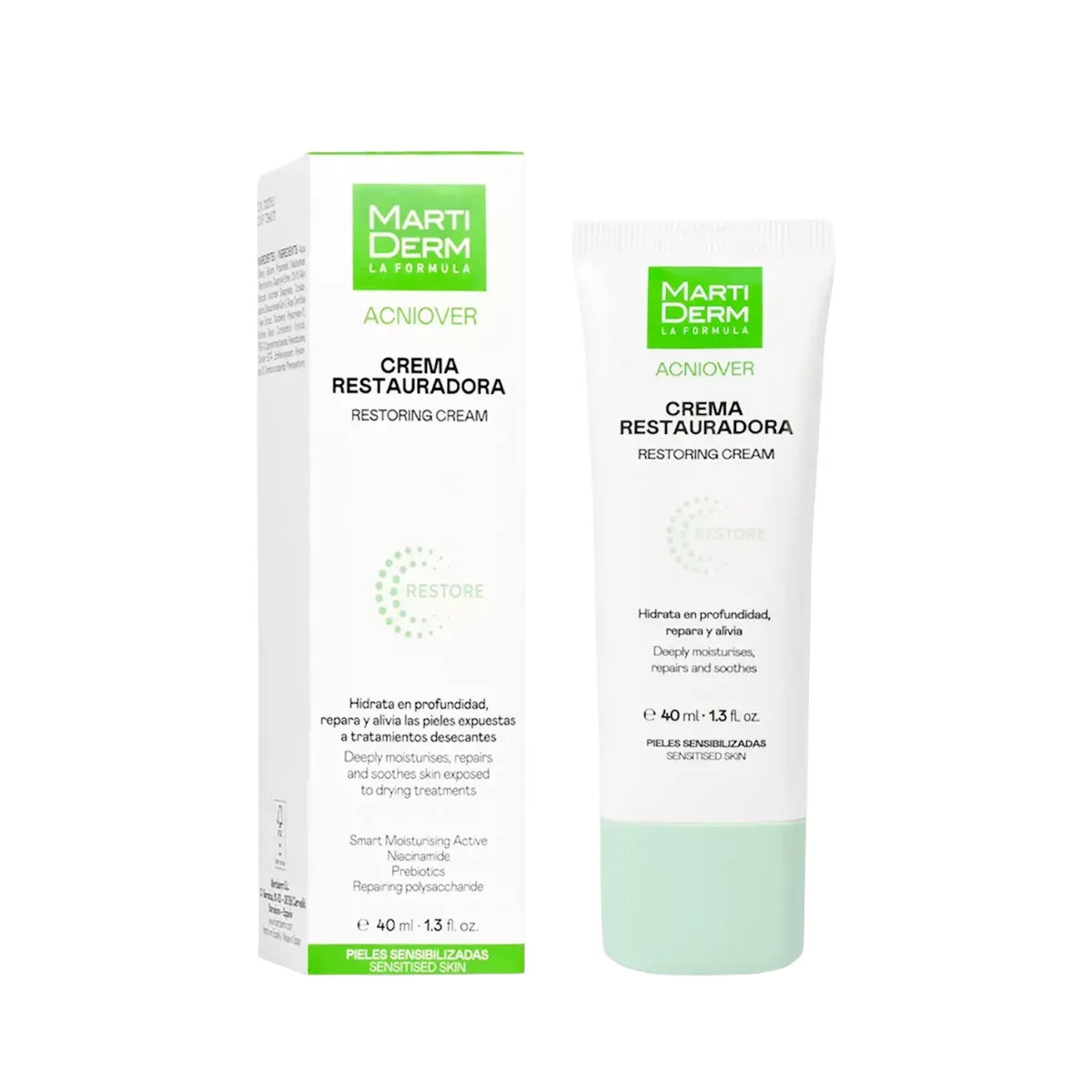 MartiDerm – Acniover Crema Restauradora – 40 ml.