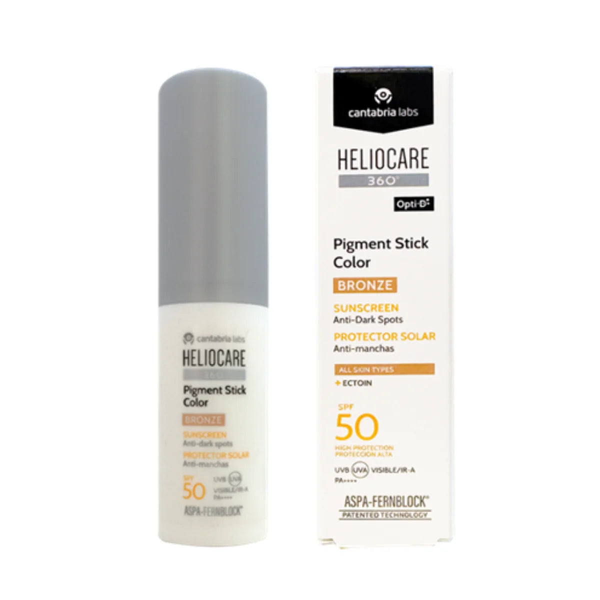 Cantabria Labs – Heliocare 360 Pigment Stick Color Bronze FPS50 – 10 g.
