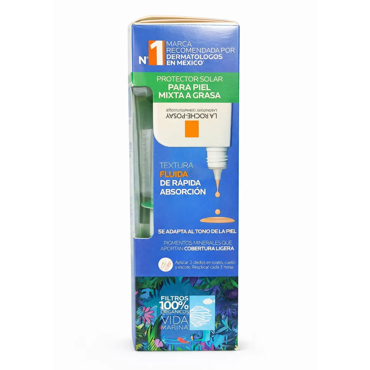 La Roche Posay – Kit Anthelios UVMune 400 FPS50+ Oil Control Fluido Con Color + Effaclar Agua Micelar Ultra + Agua Termal – 50 + 50 + 50 ml.