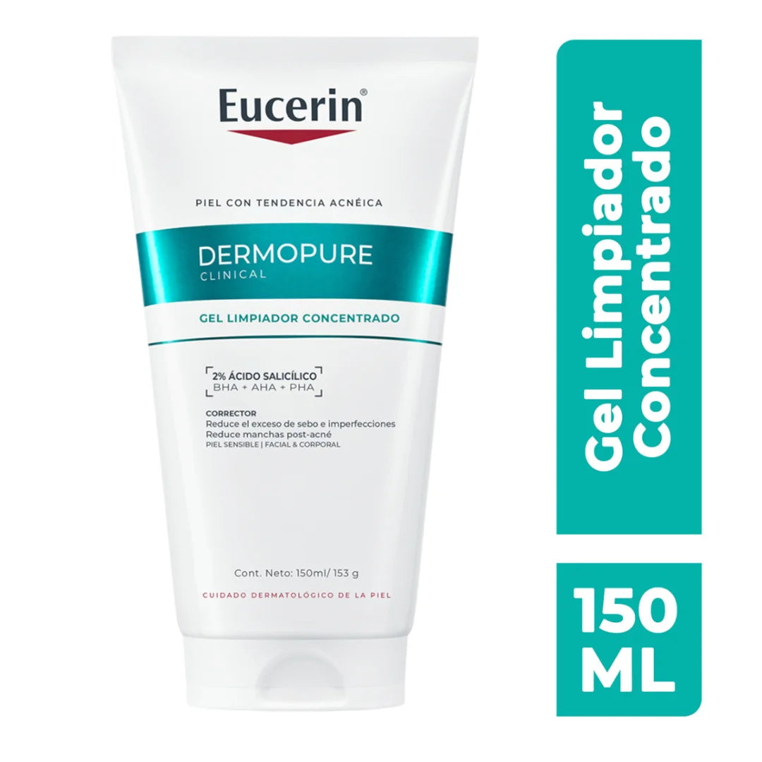 Eucerin – Dermopure Clinical Gel Limpiador Concentrado Corrector – 150 ml.