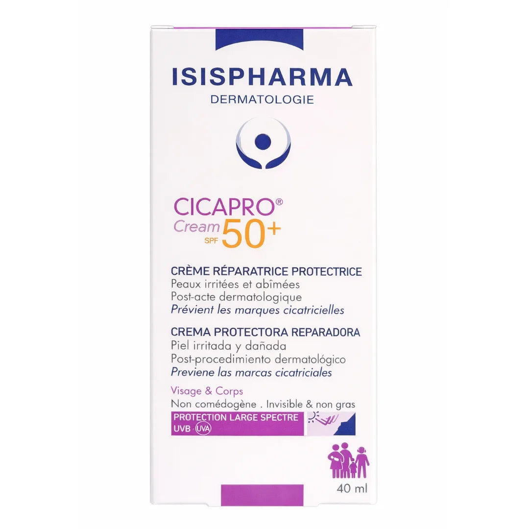Isispharma – Cicapro Cream SPF50+ Crema Protectora Reparadora - 40 ml.