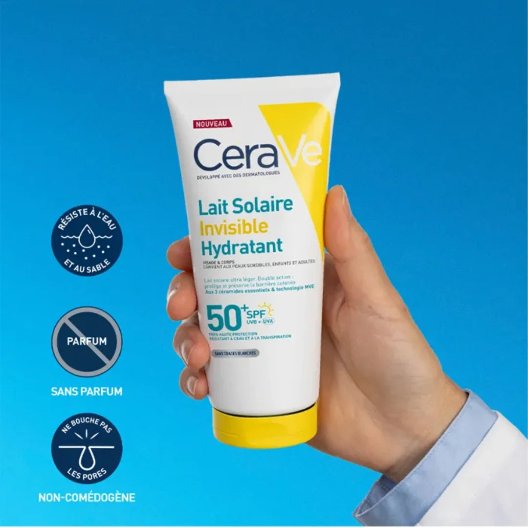 CeraVe – Loción Protectora Invisible Hidratante SPF50+ – 177 ml.
