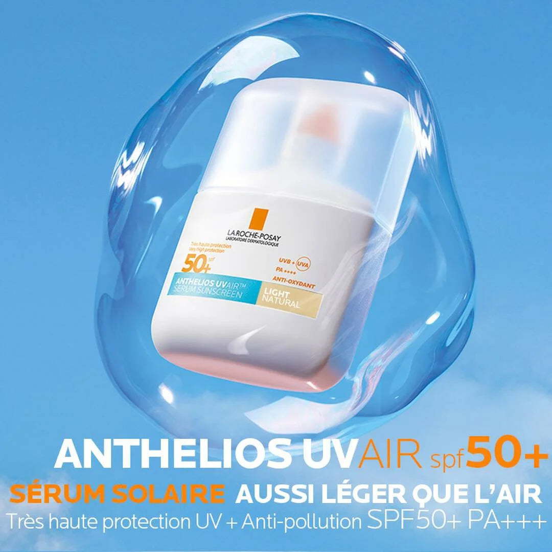 La Roche Posay – Anthelios UVAir Sérum Protector Solar SPF50+ Tono Claro – 50 ml.