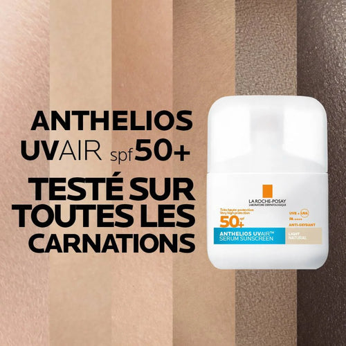 La Roche Posay – Anthelios UVAir Sérum Protector Solar SPF50+ Tono Claro – 50 ml.