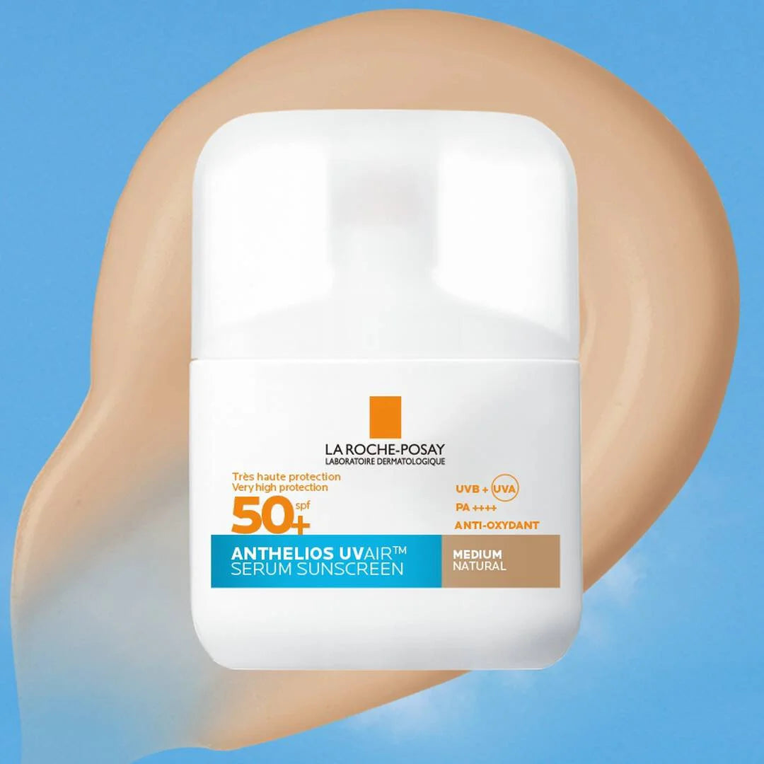 La Roche Posay – Anthelios UVAir Sérum Protector Solar SPF50+ Tono Medio – 50 ml.