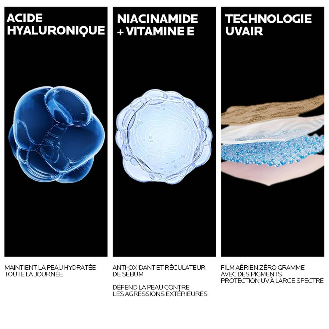 La Roche Posay – Anthelios UVAir Sérum Protector Solar SPF50+ Tono Medio – 50 ml.