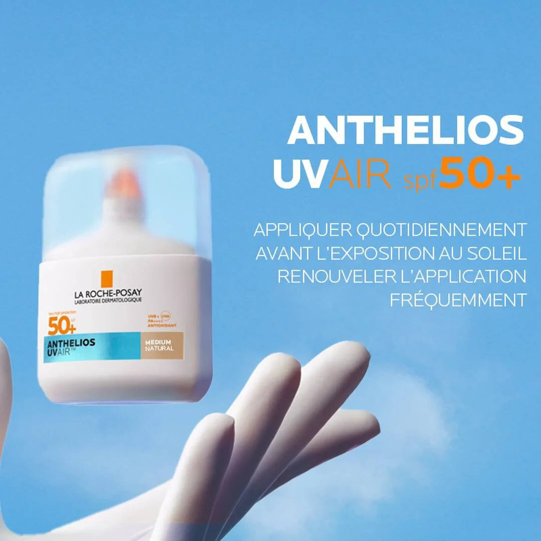 La Roche Posay – Anthelios UVAir Sérum Protector Solar SPF50+ Tono Medio – 50 ml.