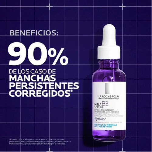 La Roche Posay – Kit MelaB3 Suero Concentrado Antimanchas + Anthelios UVMune 400 SPF50+ Fluido Antimanchas + Mela B3 Crema SPF30 – 30 + 50 + 3 ml.