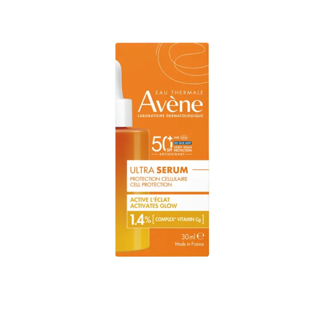 Avene – Ultra Sérum SPF50+ Efecto Iluminador 1.4% [COMPLEX* VITAMIN Cg] – 30 ml.