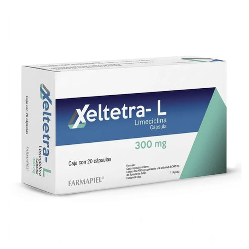 Farmapiel – Xeltetra-L Limeciclina 300 mg – 20 Cápsulas.
