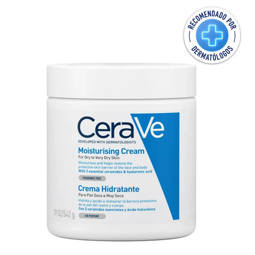 CeraVe – Crema Hidratante Para Rostro y Cuerpo – 542 g.