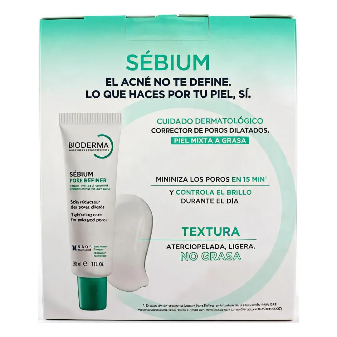 Bioderma – Kit Sébium Gel Moussant + Sébium Pore Refiner – 200 + 30 ml.