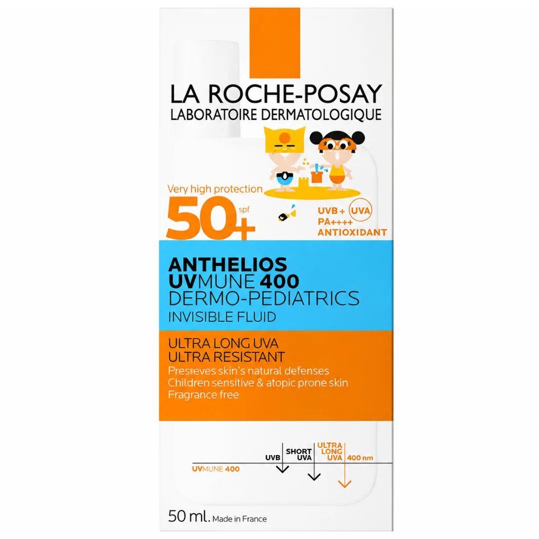 La Roche Posay – Anthelios UVMune 400 Dermo-Pediatrics Fluido Invisible SPF50+ – 50 ml.