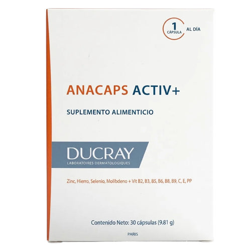 Ducray – Anacaps Activ+ Suplemento Alimenticio – 30 cápsulas.