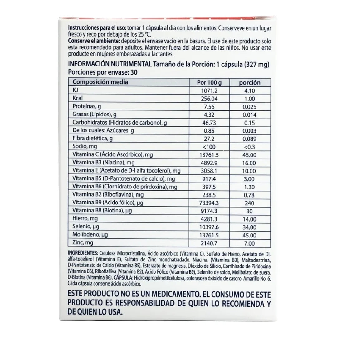Ducray – Anacaps Activ+ Suplemento Alimenticio – 30 cápsulas.