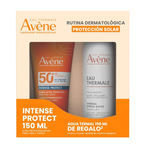 Avene – Kit Intense Protect Fluido SPF50+ + Agua Termal – 150 + 150 ml.
