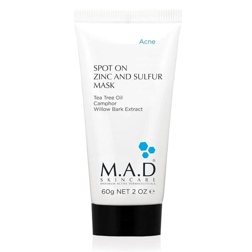 M.A.D Skincare – Spot On Zinc and Sulfur Mask – 60 g.
