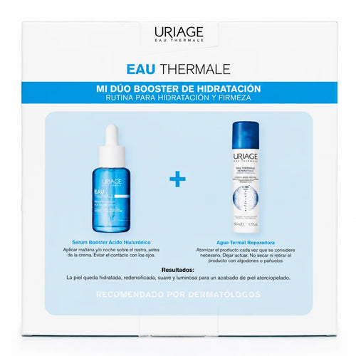 Uriage – Kit Eau Thermale Sérum Booster H.A. + Agua Termal de Uriage – 30 + 50 ml.