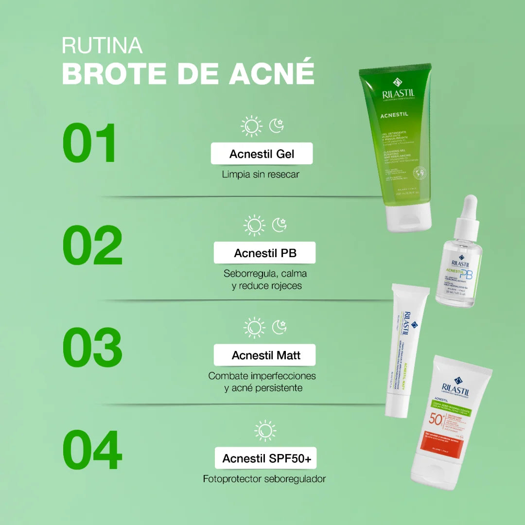Rilastil – Acnestil Matt Crema Hidratante – 40 ml.
