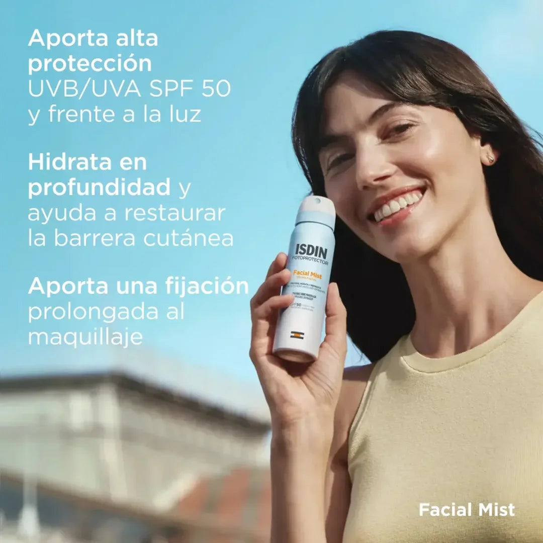 Isdin – Fotoprotector Facial Mist SPF50 – 100 ml.