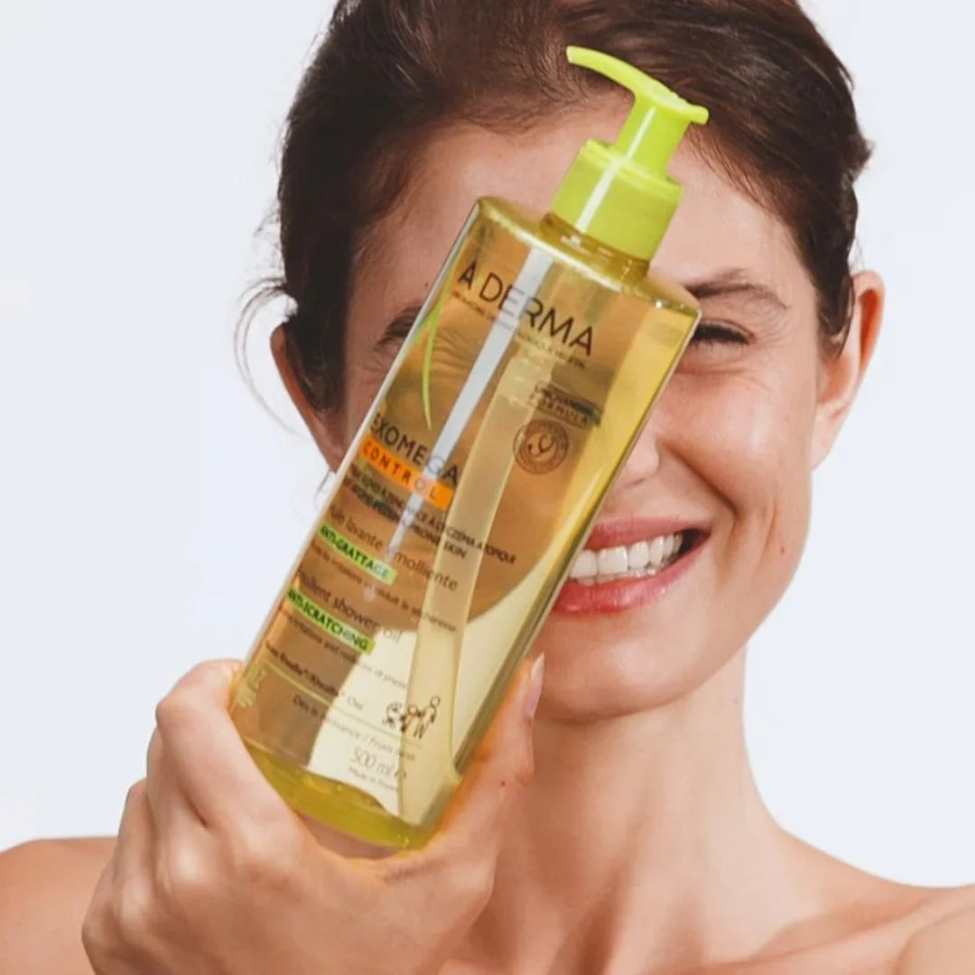 A-Derma - Exomega Control Aceite Dermolimpiador Para Piel Seca – 500 ml.