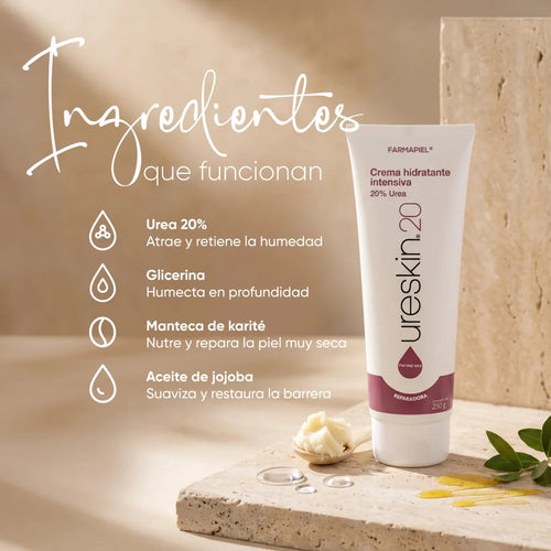 Farmapiel – Ureskin 20 Crema Hidratante Intensiva Urea 20% - 250 g.