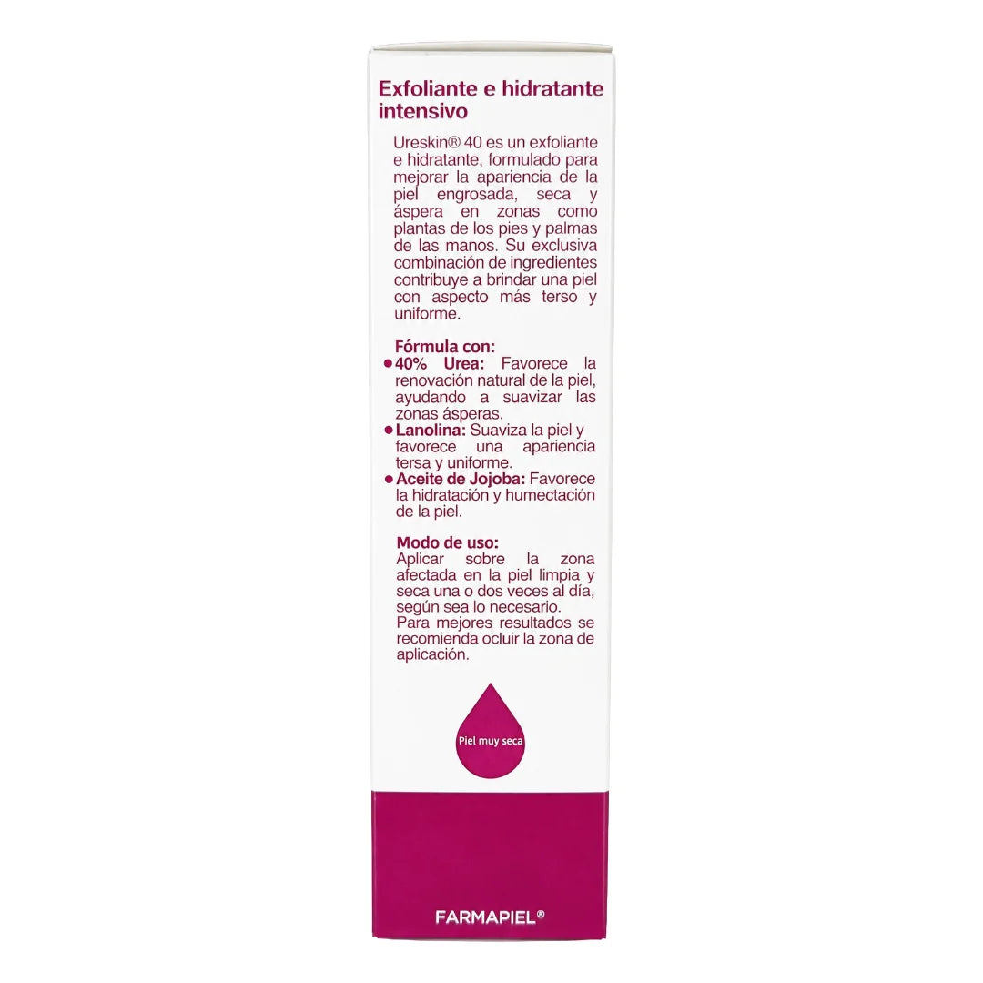 Farmapiel – Ureskin 40 Exfoliante e Hidratante Intensivo Urea 40% - 50 g.