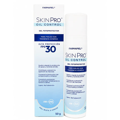 Farmapiel – Skin Pro Oil Control Gel Fotoprotector FPS30 - 50 g.